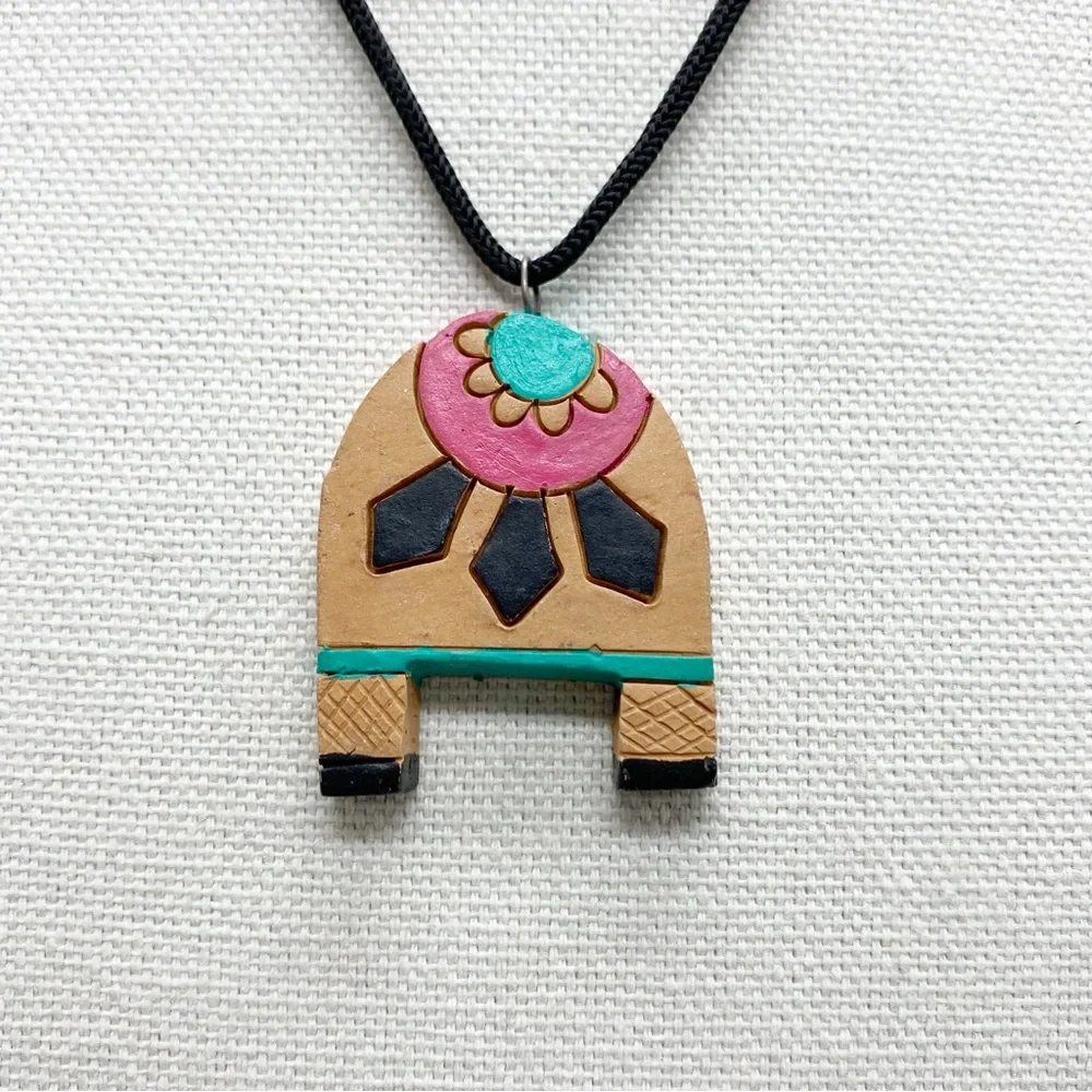 Vintage Southwest Pueblo Style Necklace and Earrings Set
